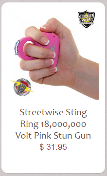 Streetwise Sting Ring Ladies Taser in Pink