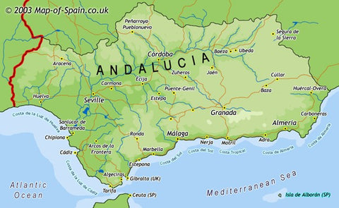 Map of Andalucia