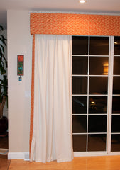 DIY Curtains, Modern Curtains, Greek Key Curtains, Cornice Board