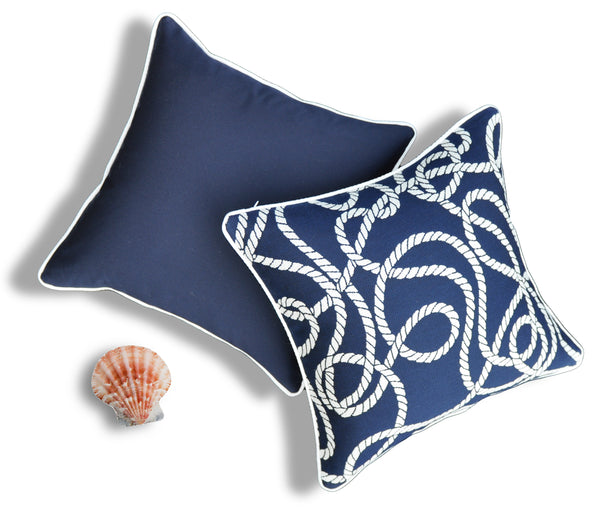 Navy Sunbrella Pillows