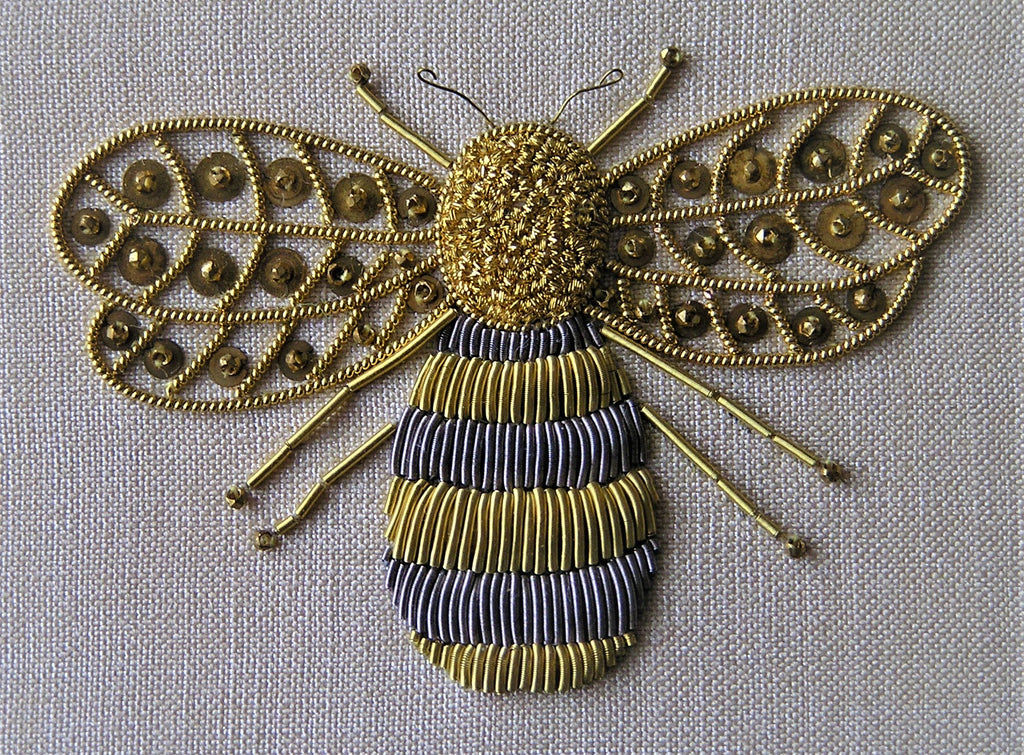 Goldwork Bee by Mandy Ewing
