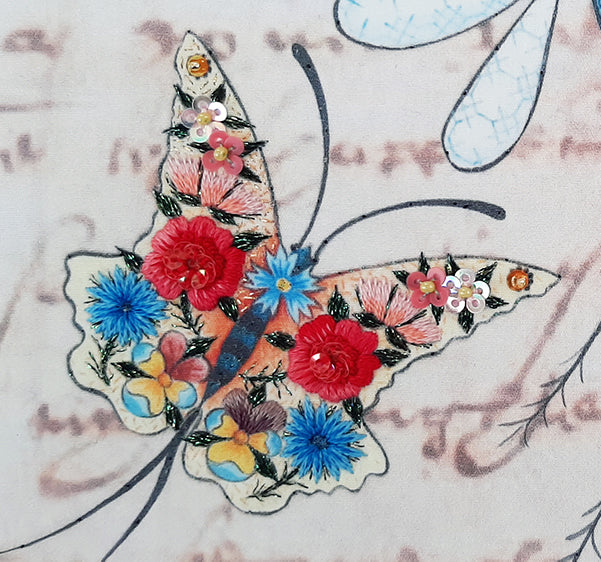 Detail from Nicola Jarvis' Midsummer Pillowe