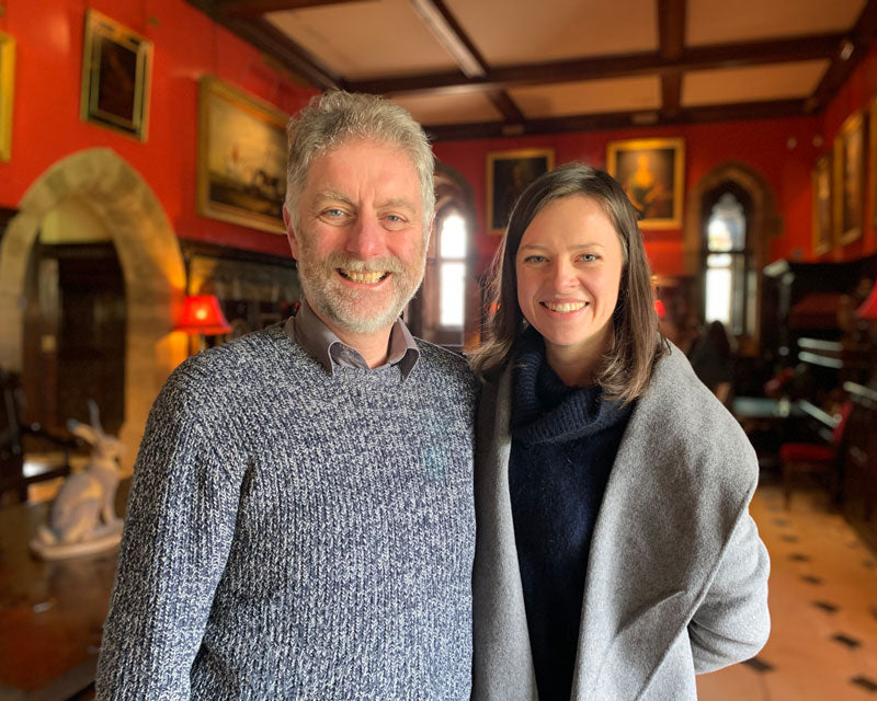 Peter Frost-Pennington and Laura Turnbull at Muncaster Castle