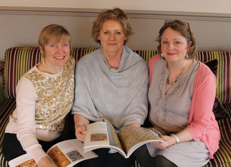 Phillipa Turnbull with Nicola Jarvis and Jenny Adin-Christie at the Spring Residential in 2019