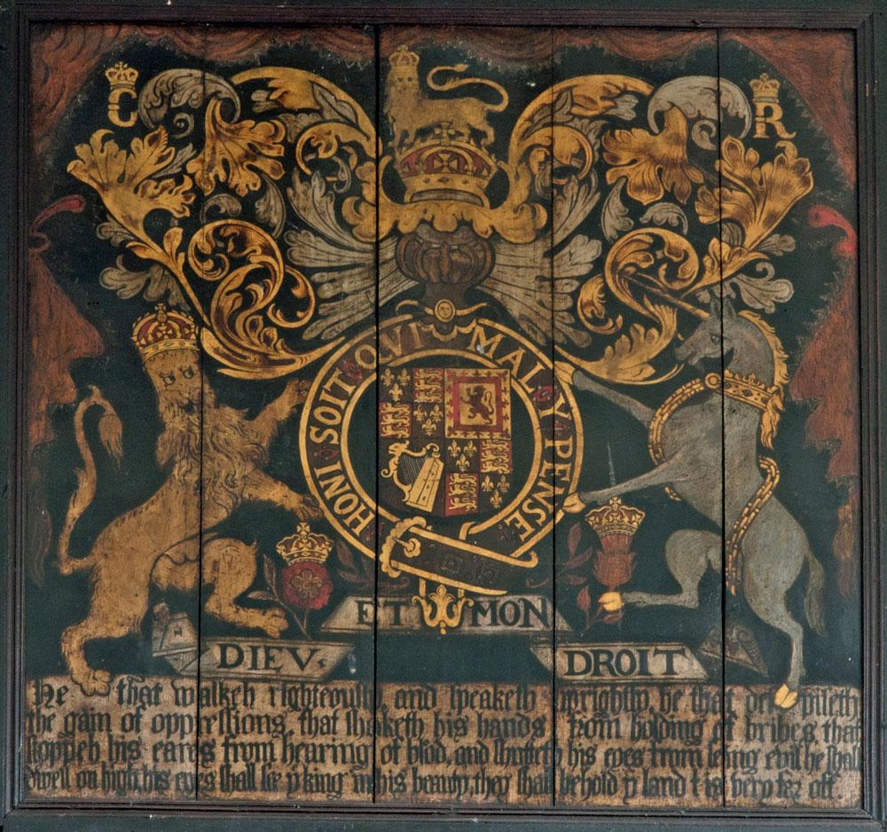 Royal Coat of Arms in Appleby Church
