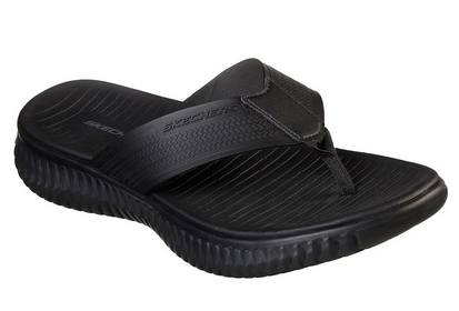 skechers black slippers