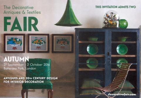 The Decorative Antiques & Textiles Fair, Battersea Park,  London Autumn 2016