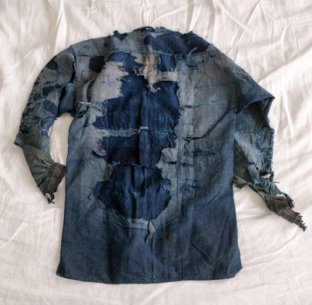 blluemade inspiration vintage Japanese indigo boro textile
