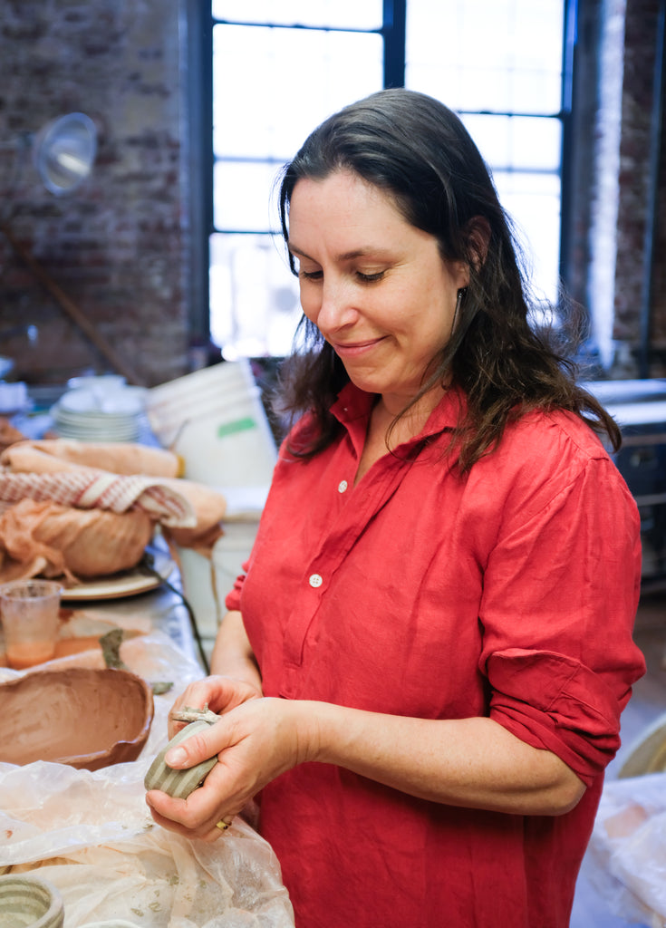 MONDAYS Ceramics's Jennifer Fiore in Blluemade