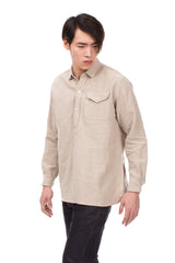 Stonewashed Flax Linen French Shirt