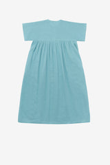 Smock dress in robins egg blue