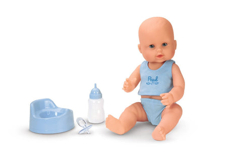 Corolle Les Classiques Special Feature 14" Baby Doll -Paul Drink-and-Wet Bath Baby