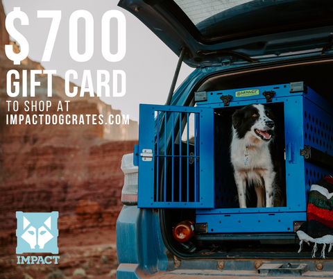 enter to win $700 gift card to shop at impactdogcrates.com photo contest