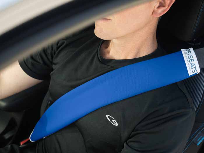 2 Pack Dri Seats Waterproof Seat Belt Covers Light Grey 
