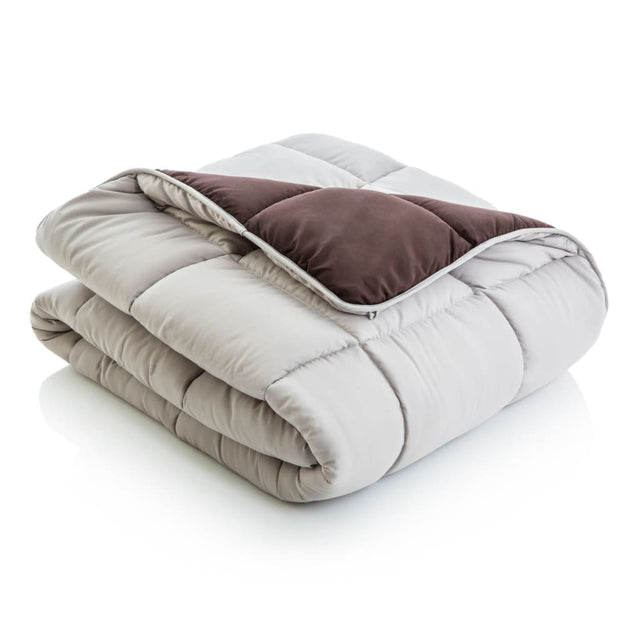 Ultra Soft Brush Reversible Down Comforter - Move In Bundle