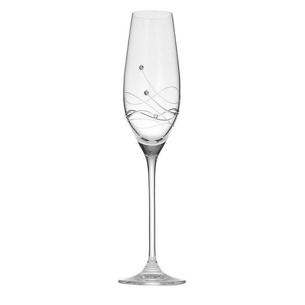 champagne glasses with diamonds