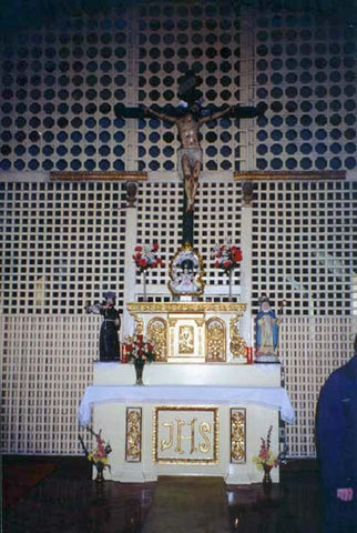 Altar in upper choir loft