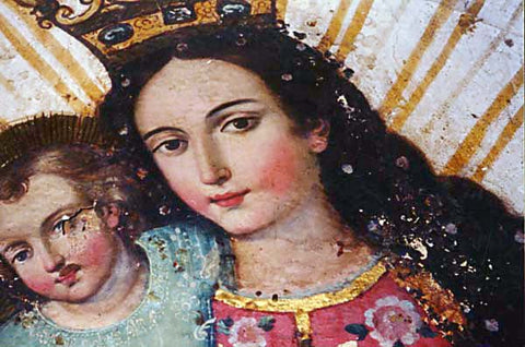 Weeping Madonna Picture in convent-enlarge and look carefully at Mary's left cheek