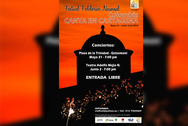 Festivales de musica gratuitos cerca a Cartagena