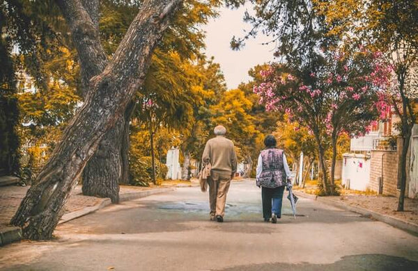 couple going for walk