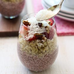 Chia seed pudding with quinoa