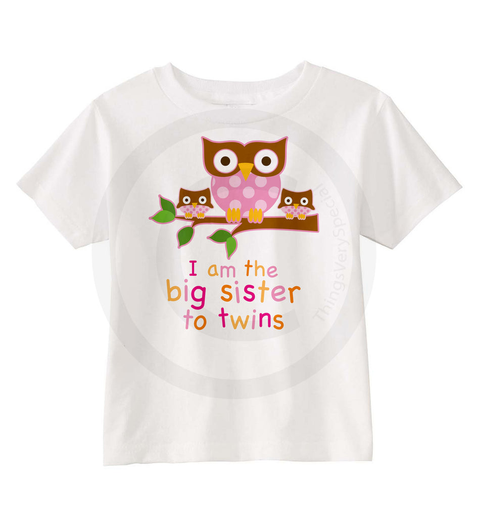 big sister to twins shirt