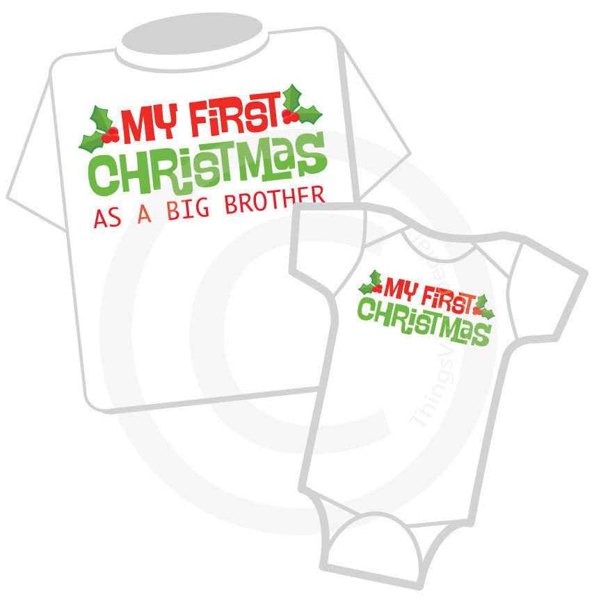 Big Brother Christmas Outfit Set Matching Sibling Christmas Set St Things Very Special