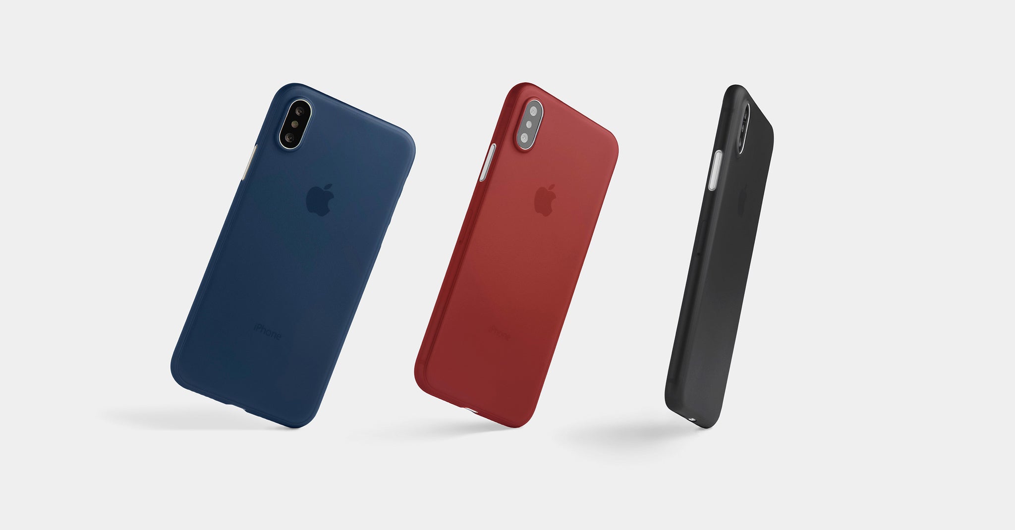 Thin matte iPhone XS cases