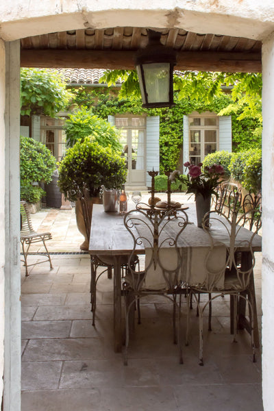 Summer kitchen French garden dining spaces