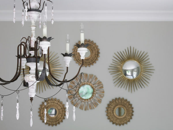 Decorating with sunburst mirrors mid century style