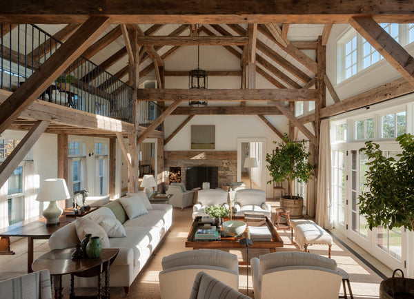 Modern farmhouse living room - Mark Cunningham Martha's Vineyard