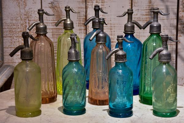 Antique French Seltzer Bottles siphons