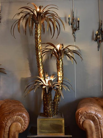Mid century jansen palm lamp