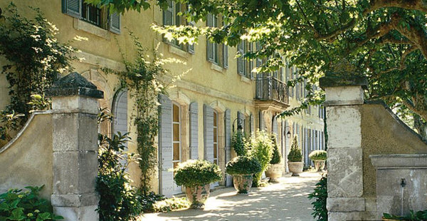 Anduze urns in Saint Remy french garden gateway entry