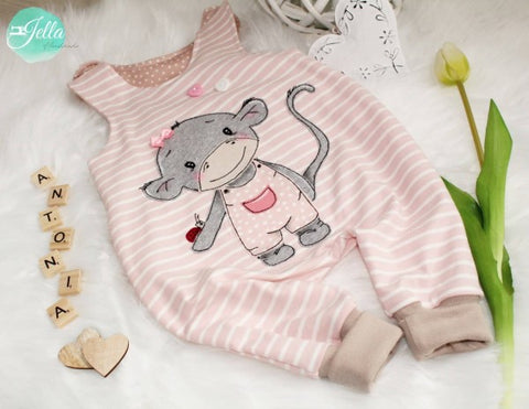 Applikationsvorlage - "Affe Anton/Antonia" - Appli - Applikation für Mädchen/Jungen - Stuff-Deluxe - Applizieren für Baby/Kinder - Stuffdeluxe - Äffchen - Monkey - Marienkäfer/Marini - beste Freunde - Kuscheln - Schmusen - Liebe - Freundschaft - Tiere  - Frühling/Sommer - Aufnäher - Glückpunkt.