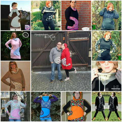 eBook - Herzensbrecher - Hoodie - Longpulli - Long-Pulli - Still-Pulli - Still-Shirt - From Heart to Needle - Glückpunkt.