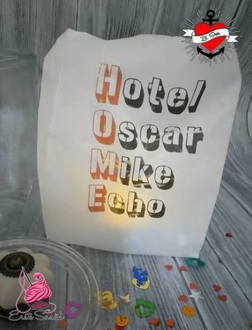 Plotterdatei - "Hotel Oscar Mike Echo" - B.Style - Glückpunkt.