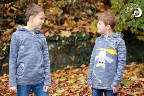 eBook - Little Hennja & Little Henning - Mamili1910 - Hoodie - Pulli - Shirt - Reißverschluss-Hoodie - Damen - Herren - Kinder - nähen - Glückpunkt.