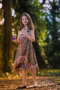 eBook - "Lennja Kids" - Oversize-Vokuhila-Shirt - Mamili1910 - Zipfelshirt - Nähen - Kinder - Mädchen - Schnittmuster - Glückpunkt.