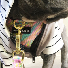 Frenchie harness with front d ring leash attachment. Best French Bulldog Harness made by Frenchiestore