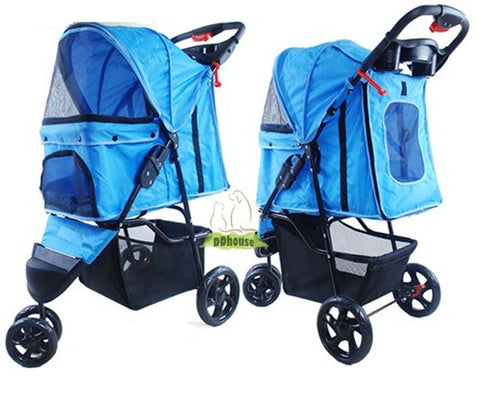 Light Blue Pram - DDhouse Online Pet Supplies 