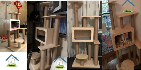 DDhouse Wooden Cat Trees Multiple Designs In Singapore Fast Delivery