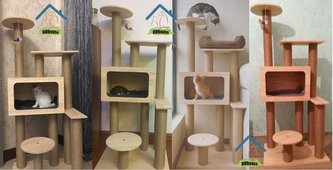 DDhouse Wooden Cat Trees Multiple Designs In Singapore Fast Delivery