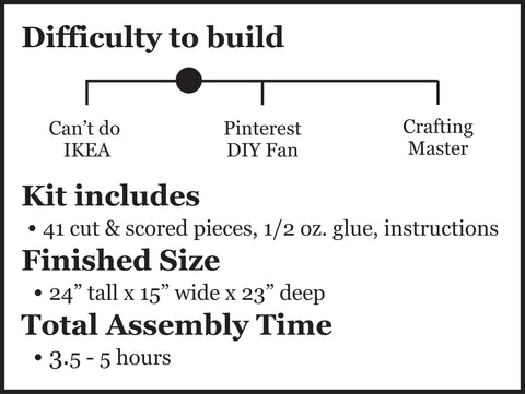 Louise the Giraffe DIY Papercraft Sculpture Kit