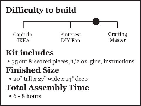 Moose Info Card DIY Papercraft Sculpture Kit