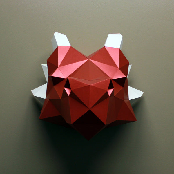 Dragon 3D Puzzle 3D Geometric DIY Paper Sculpture Papercraft Art Home Wall Decor 