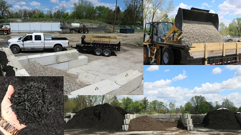 Mulch, topsoil and stone delivery in Delaware, Ohio by Friction Landscape Supply.