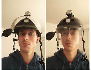 How to install a visor on a bike helmet