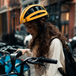 Urban commuting FEND Folding Bike Helmet - Yellow