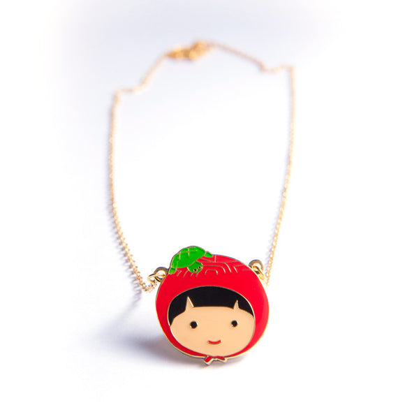 Ang Ku Kueh Girl Happiness Necklace